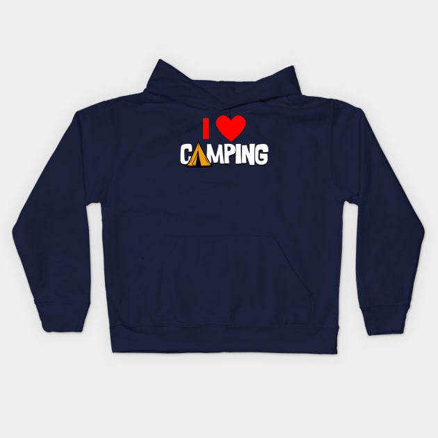 Camping Lover Hiking Outdoor Mountaineer Adventure Slogan Kids Hoodie by BoggsNicolas